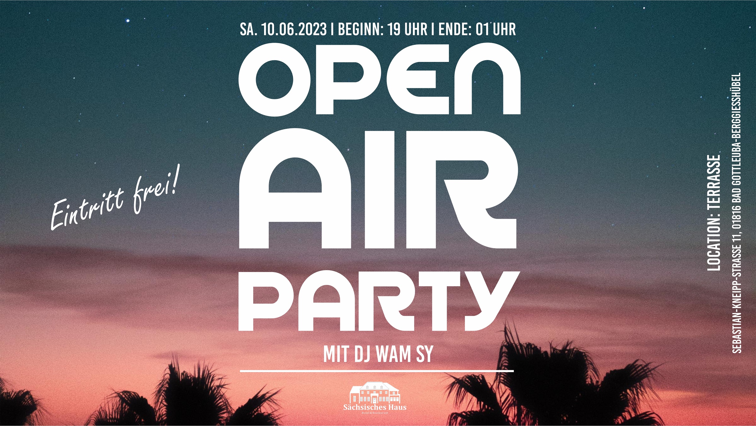 Open Air Party auf unserer Terrasse